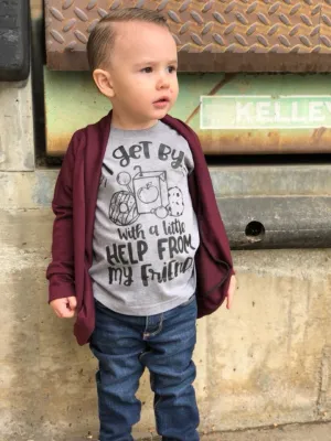 Get By With A Little Help From My Friends [Snacks] Kid's Tee or Bodysuit