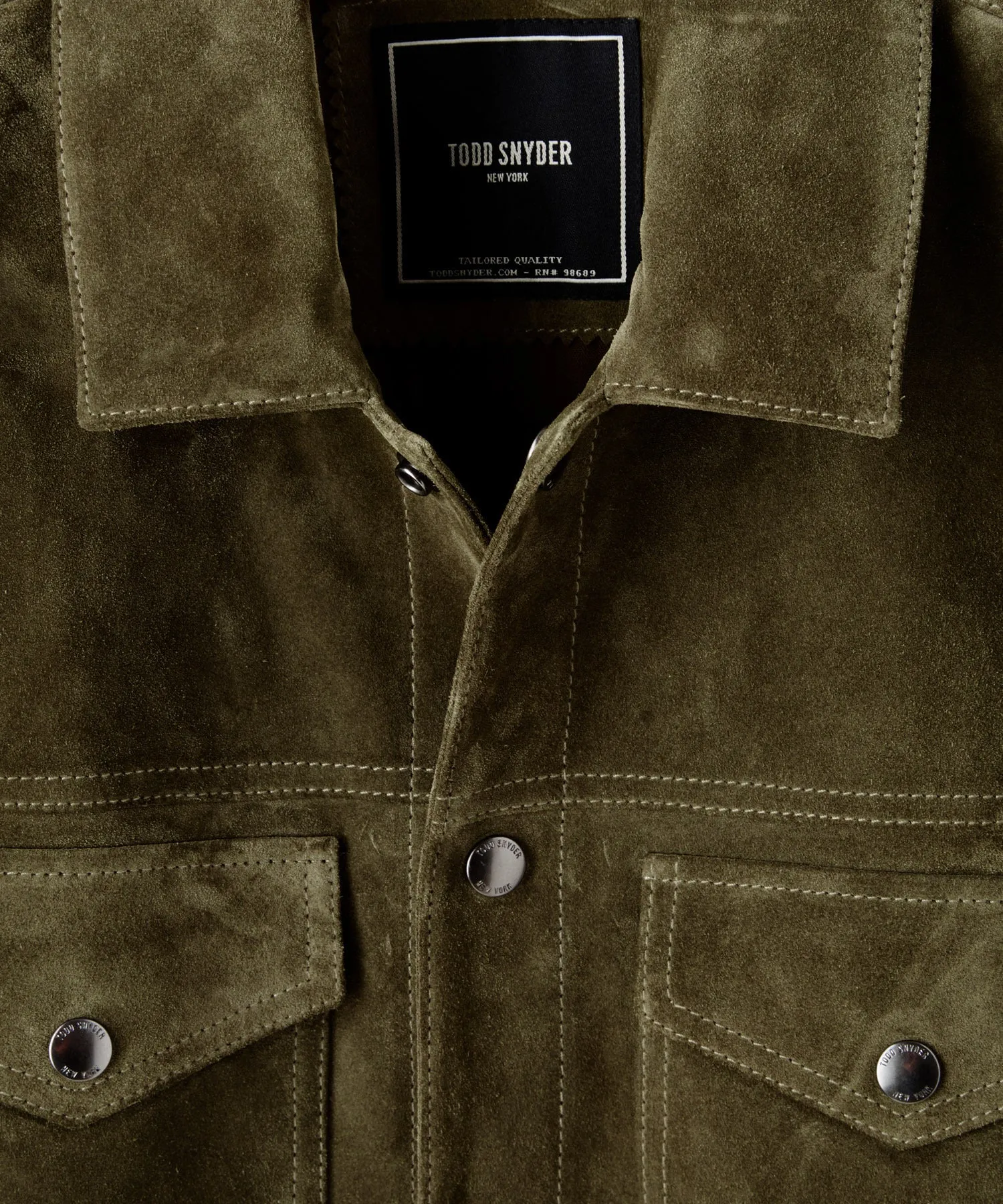 Italian Suede Snap Dylan Jacket